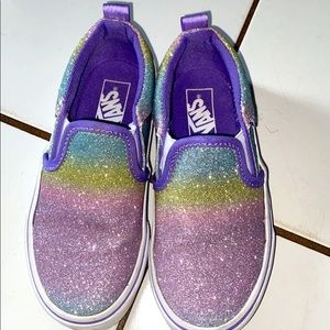 Childrens glittery vans shoes size 11. Worn once